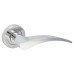 Serozzetta by Carlisle Brass Olivier Latch Door Handle on Rose Kit - Polished Chrome
