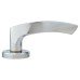 Serozzetta by Carlisle Brass Olivier Latch Door Handle on Rose Kit - Polished Chrome
