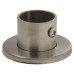 Rothley 25mm Tube Hanging Rail End Socket - Brushed Stainless Steel 