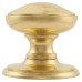 Hampstead Round Centre Door Knob - 80mm Rose Diameter - Polished Brass