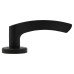 Serozzetta by Carlisle Brass Matt Black Door Handles on Round Rose - Olivier Range 