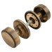 Hampstead Riley Mortice Door Knob - 62mm Rose Diameter - Antique Brass