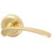 Heritage Brass by M Marcus Polished Brass Door Handles on Round Rose - Sophia Range 
