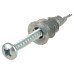 Rawlplug Metal Self-Drill Fixing Plasterboard Plug - 13 x 31mm - Jar of 400 Plugs and 400 Screws