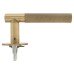 Jigtech Matt Antique Brass Knurled Door Handles on Round Slim Rose - Schema Teckna Range 