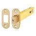 Exel 5mm Tubular Bathroom Deadbolt - 127mm Case - 108mm Backset - Radius - PVD Brass