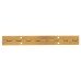 Hampstead Solid Brass Continuous Piano Hinge - 1800 x 25 x 1mm - Polished Unlacquered Brass