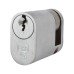 Eurospec 5 Pin 40mm Oval Single Cylinder - 30 + 10mm - Satin Chrome - Keyed to Differ
