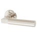 Burlington BUR30 Satin Nickel Door Handles on Round Stepped Rose - Westminster Range Burlington BUR30 Satin Nickel Door Handles on Round Stepped Rose - Westminster Range