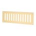 Hampstead Plain Slotted Vent - 229 x 76mm - 4085mm² Free Air Flow - Polished Brass
