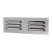Exel Hooded Louvre Vent - 229 x 76mm - 2470mm² Free Air Flow - Satin Chrome