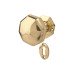 Exel Old English Heavy Pattern Hex Mortice Door Knob - 58mm Rose Diameter - Polished Brass