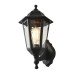Forum Coast Bianca Up or Down Arm Outdoor Wall Lantern Light - IP44 - Black