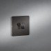 Knightsbridge 10AX 2 Gang Screwless Flat Plate Light Switch - Smoked Bronze Knightsbridge 10AX 2 Gang Screwless Flat Plate Light Switch - Smoked Bronze
