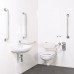 Fitzroy of London Wall Hung Doc M Pack - Concealed Fixings - Satin Stainless Steel Fitzroy of London Wall Hung Doc M Pack - Concealed Fixings - Satin Stainless Steel