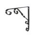 Exel Ornamental Scroll Shelf Bracket - 195 x 195mm - Black