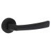 Serozzetta by Carlisle Brass Matt Black Door Handles on Round Rose - Scopo Range 