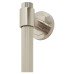 Hampstead Thick Lines T-Bar Door Pull Handle on Rose - Screw Fix - 300mm Centres - Satin Nickel Hampstead Thick Lines T-Bar Door Pull Handle on Rose - Screw Fix - 300mm Centres - Satin Nickel