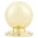 Exel Ball Cabinet Knob - 30mm Diameter - Polished Brass