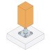 Simpson Strong Tie PPRC Adjustable Elevated Post Base for 100-200mm Posts - 100-150mm Height