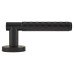 Exel Matt Black Diamond Door Handles on Round Rose - Luna Range 