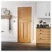 LPD DX 30's 4 Panel Unfinished Solid Internal FD30 Fire Door - 1981 x 686 x 44mm - Oak 