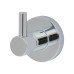 Fitzroy of London Style Single Robe Hook - 95 x 70 x 55mm - Polished Chrome