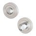 Exel Scarlett Bathroom Lock Door Handle on Rose Kit - Satin Chrome