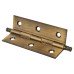 Solid Drawn Finial Butt Cabinet Hinge - 64 x 35 x 1.45mm - Antique Brass - Pair