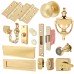 Front Door Furniture Kit - Polished Brass 