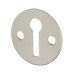 Exel Victorian Escutcheon - 31mm Diameter - Keyhole - Satin Aluminium