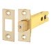 Exel 8mm Tubular Bathroom Deadbolt - 103mm Case - 82mm Backset - Square - PVD Brass