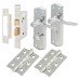 Exel Rome Bathroom Lock Door Handle Kit - Polished Chrome
