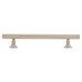 Exel York 12mm Partially Knurled T-Bar Cabinet Pull Handle - 128mm Centres - Satin Nickel