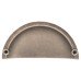 Exel Walton Cabinet Cup Handle - 76mm Centres - Antique Pewter