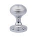 Exel Reeded Beehive Mortice Door Knob - 60mm Rose Diameter - Polished Chrome