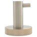 Hampstead Knurled Robe Hook - 57 x 30 x 60mm - Satin Stainless Steel 