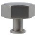 Alexander & Wilks Vesper Hex Cabinet Knob - 40mm Diameter - Satin Nickel