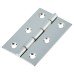 Double Steel Washered Butt Door Hinge - 75 x 50 x 2mm - Chrome Plated - Pair
