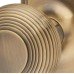 Hampstead Miller Reeded Mortice Door Knob on Backplate - Latch - 205 x 52mm - Antique Brass