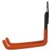 Tubular Garage and Shed Double Storage Hook - 130mm Depth - Black & Orange
