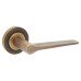 Burlington BUR20 Antique Brass Door Handles on Round Reeded Rose - Knightsbridge Range Burlington BUR20 Antique Brass Door Handles on Round Reeded Rose - Knightsbridge Range