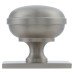 Alexander & Wilks Quantock Cabinet Knob on Square Backplate - 34mm Diameter - Satin Nickel
