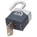 Squire Warrior Open Shackle Padlock - 45mm Body - 20 x 20mm Shackle - Blue