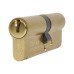 ERA 1 Star 6 Pin Kitemarked 80mm Euro Double Cylinder - 40 + 40mm - Polished Brass - Keyed to Differ