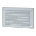 Louvre Vent with Flyscreen - 155 x 94mm - 2567mm² Free Air Flow - White Plastic