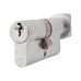 Eurospec 5 Pin 60mm Euro Thumbturn Cylinder - 30mm Turn + 30mm - Satin Chrome - Master Keyed