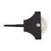 Line Pulley - Single Screw - 52 x 17mm - Black