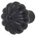 Olde Forge Flower Round Cabinet Knob - 30mm Diameter - Black Iron Olde Forge Flower Round Cabinet Knob - 30mm Diameter - Black Iron