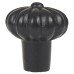 Olde Forge Flower Round Cabinet Knob - 30mm Diameter - Black Iron Olde Forge Flower Round Cabinet Knob - 30mm Diameter - Black Iron